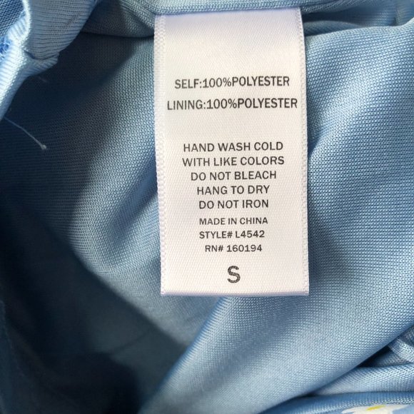 By Together Periwinkle Blue Floral Mini Skirt - Size S - Picture 7 of 9